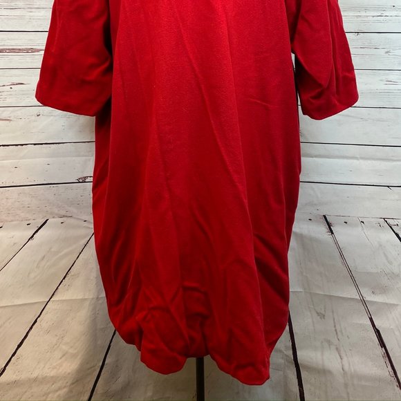 Andrea Behar Long Red jacket Overcoat OSFA - Picture 7 of 9